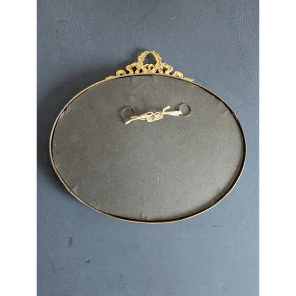 VINTAGE Ornate GOLD FILIGREE FRAME OVAL - Picture 7 of 7